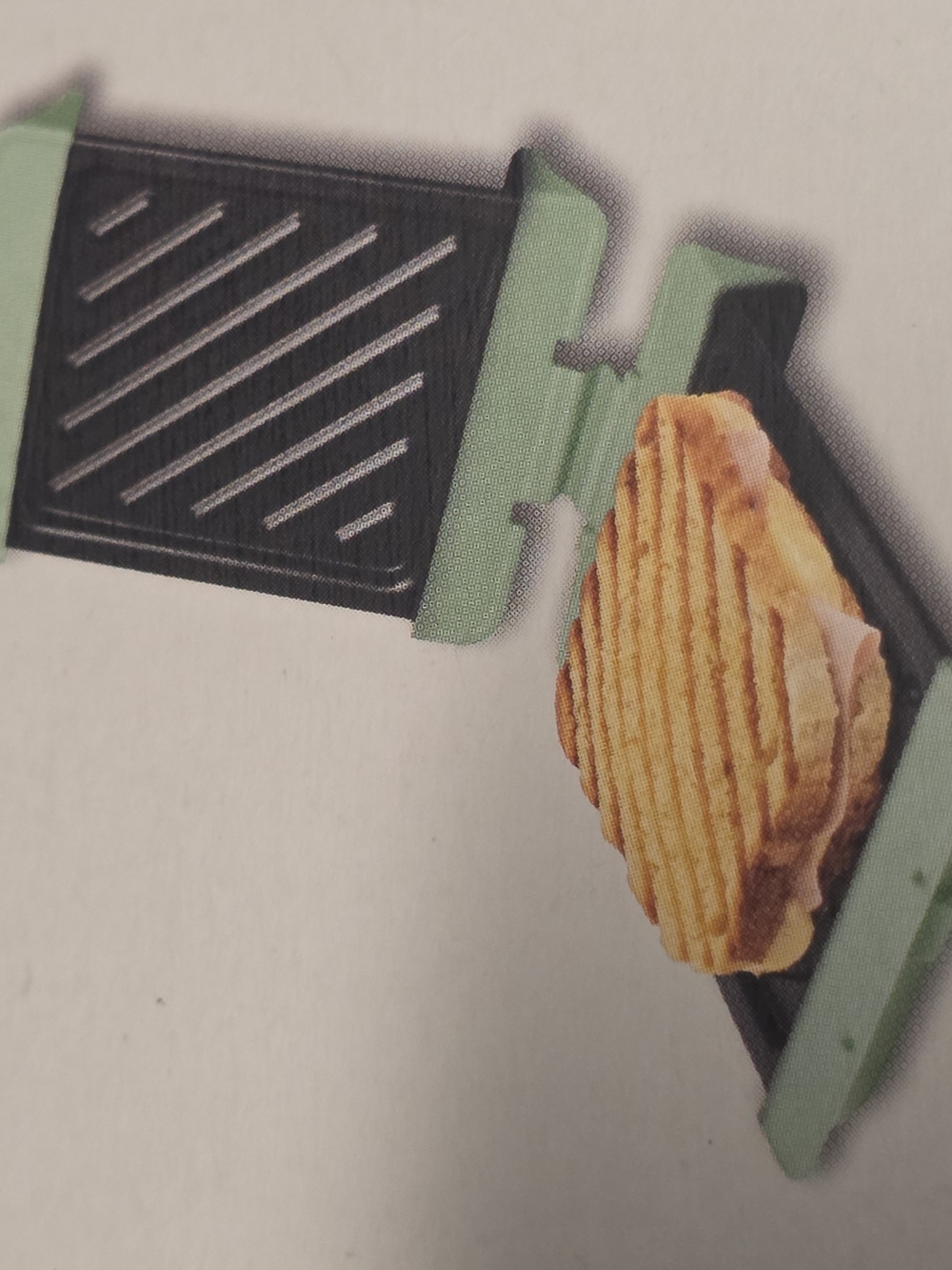 Crofton Microwave Grilled Cheese Maker Green Black Silicone Metal